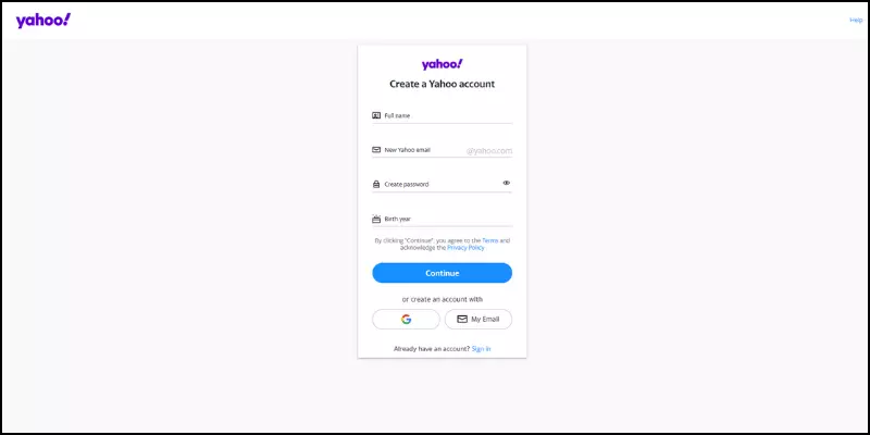 How to create a Yahoo Gemini Ads account